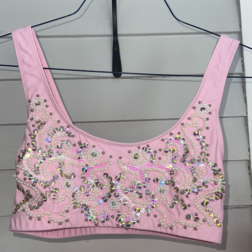 ASOS embellished swim top
Size 12